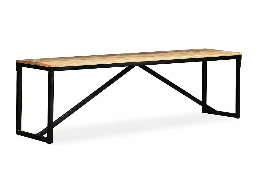Banc Bois de manguier massif 160x35x45 cm