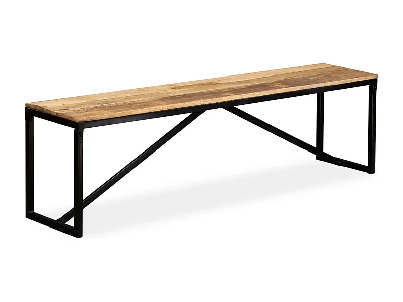 Sitzbank Massiv-Mangoholz 160x35x45 cm