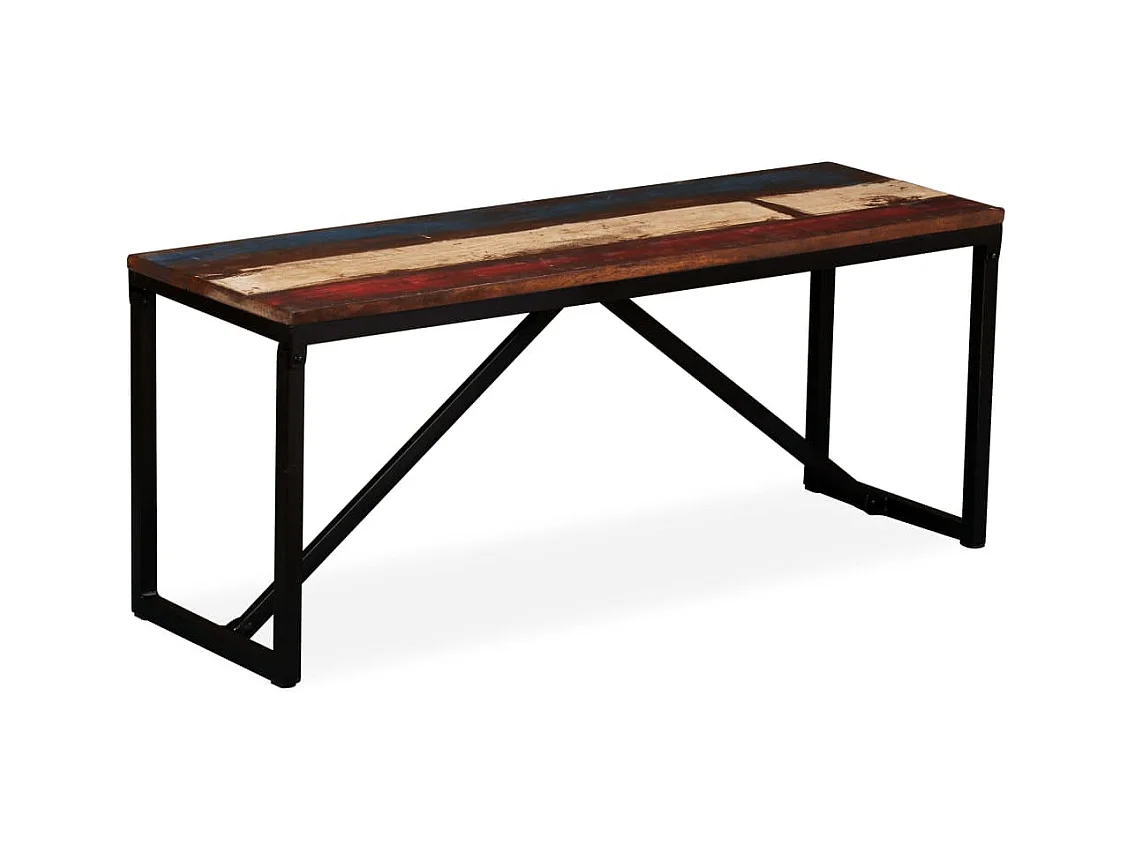 Banc 110 x 35 x 45 cm Bois de récupération massif