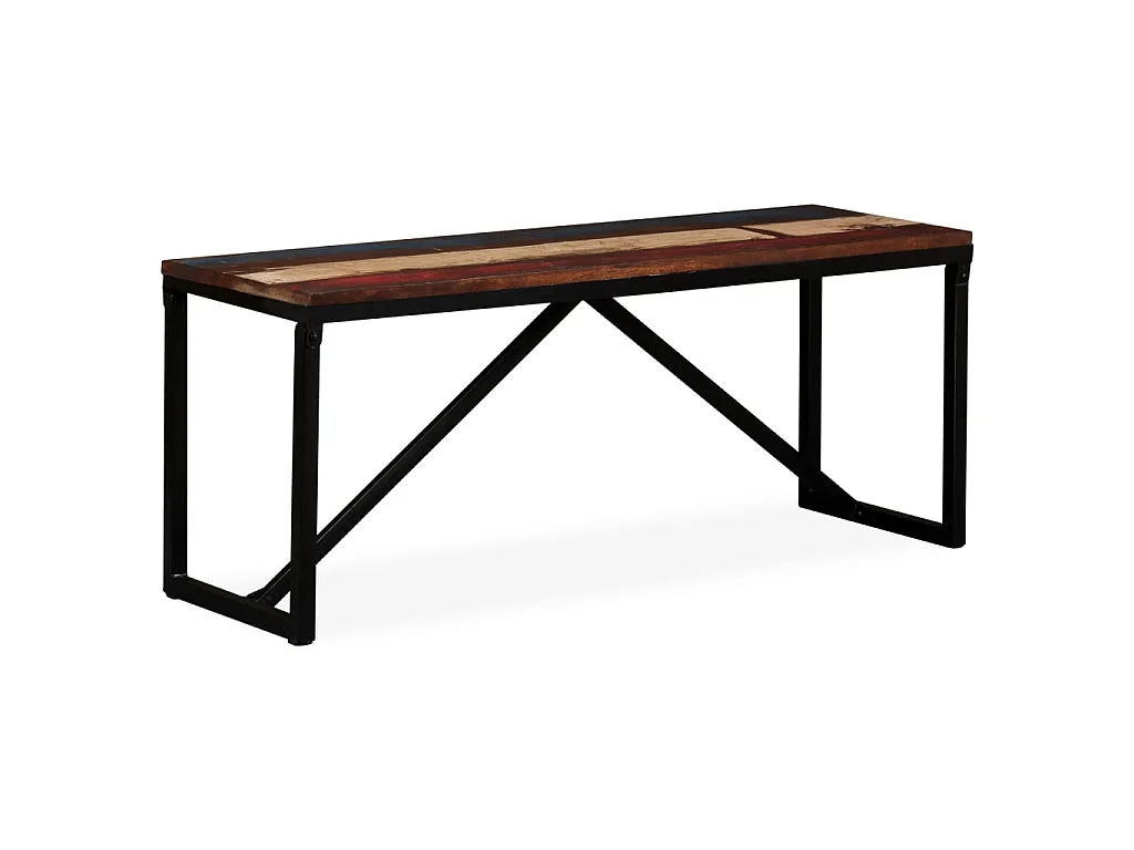 Banc 110 x 35 x 45 cm Bois de récupération massif