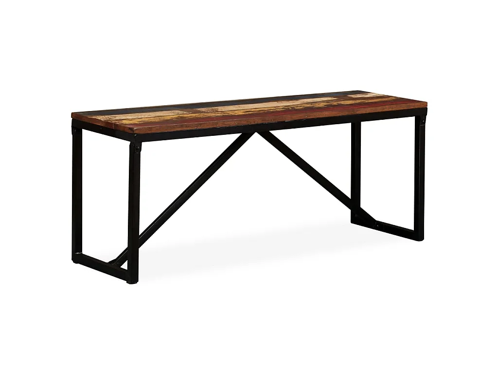 Banc 110 x 35 x 45 cm Bois de récupération massif