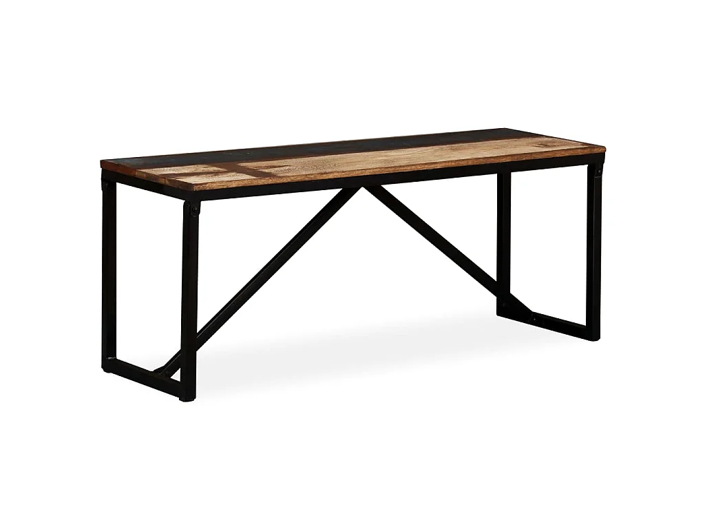 Banc 110 x 35 x 45 cm Bois de récupération massif