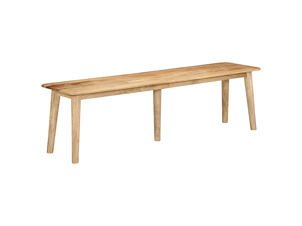 Banc 160x40x45 cm bois massif de manguier