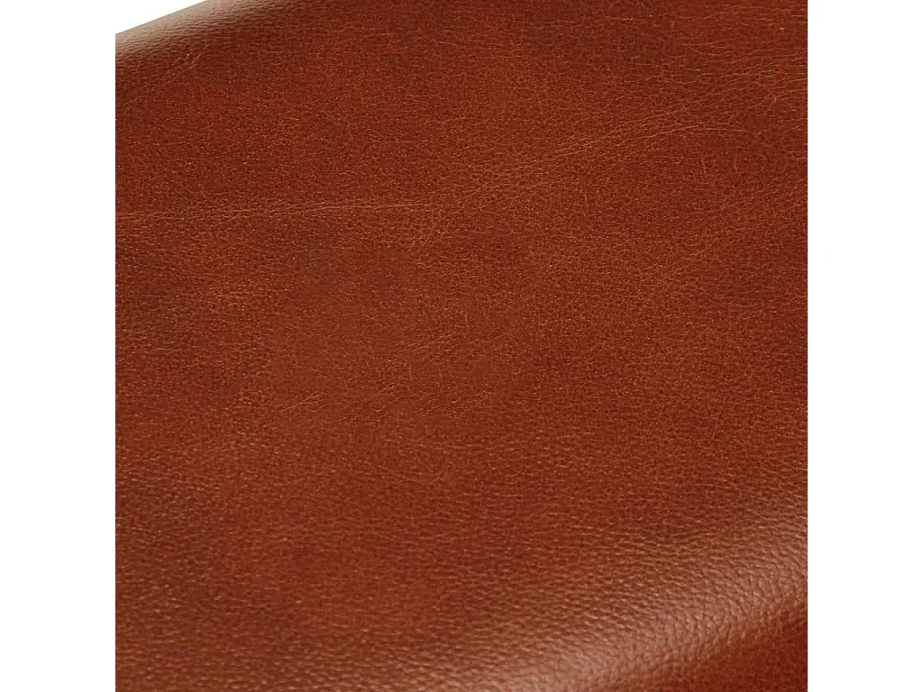 Banc saut de cheval 58 cm marron cuir véritable et manguier