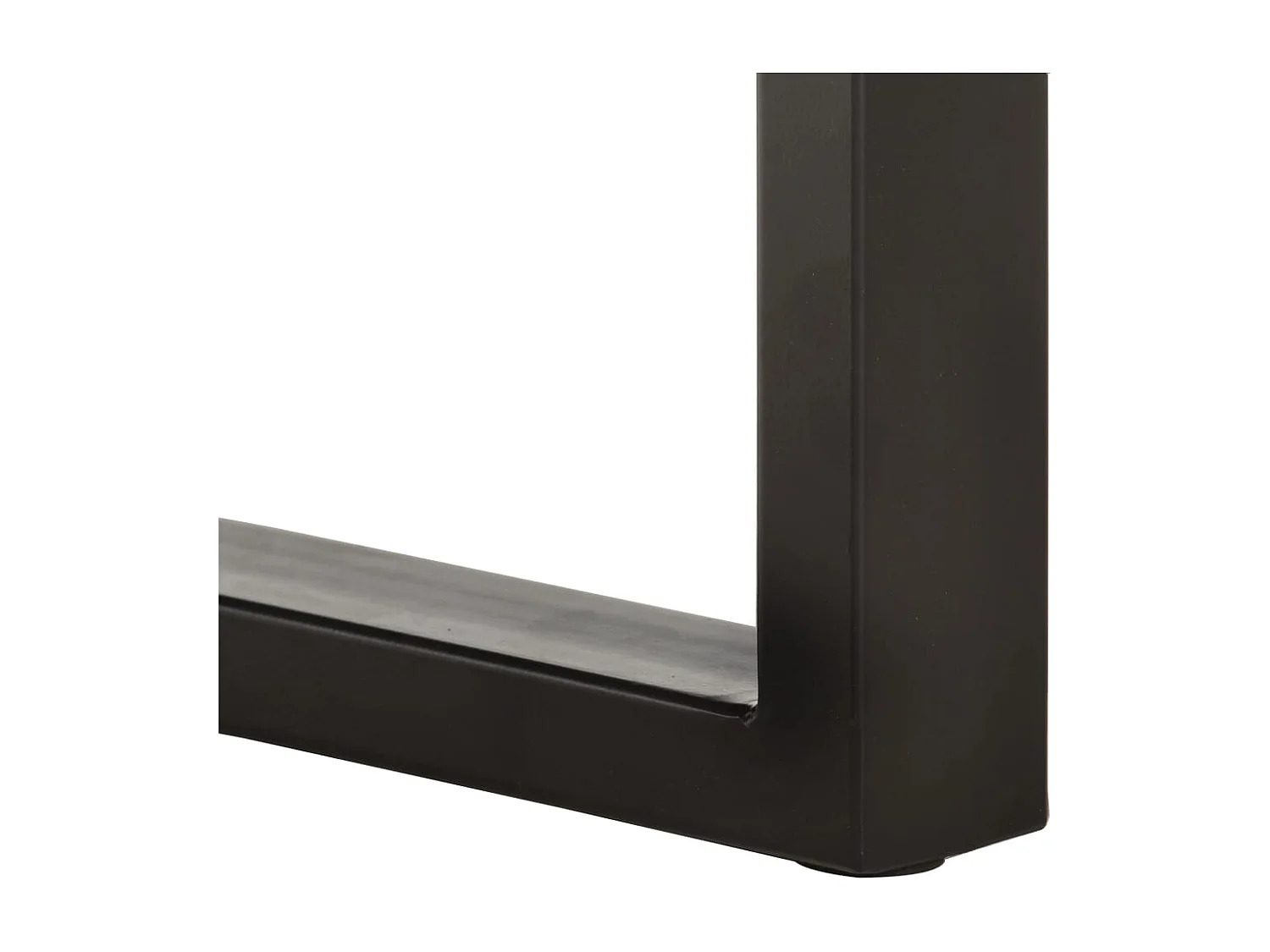 Banco con borde irregular madera maciza de acacia y acero 110cm