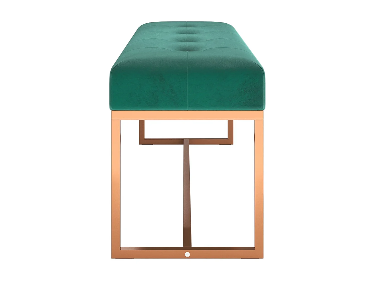 Banc Vert foncé 110x36x45 cm Velours