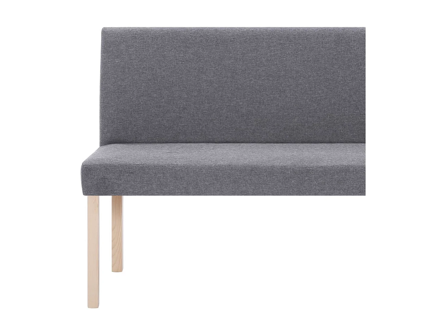 Banc 139,5 cm Gris clair Polyester
