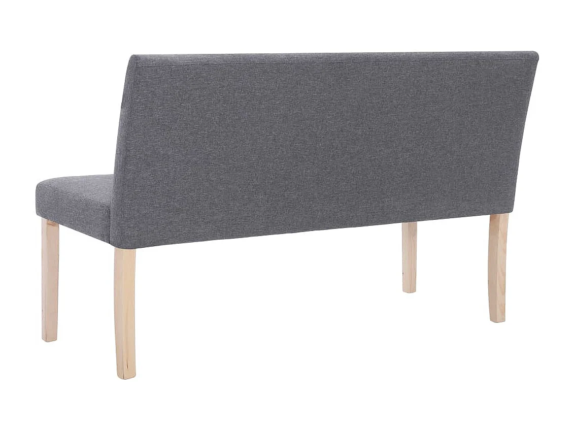 Banc 139,5 cm Gris clair Polyester