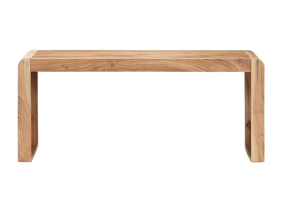 Banco de madera de acacia maciza 110x38x46 cm