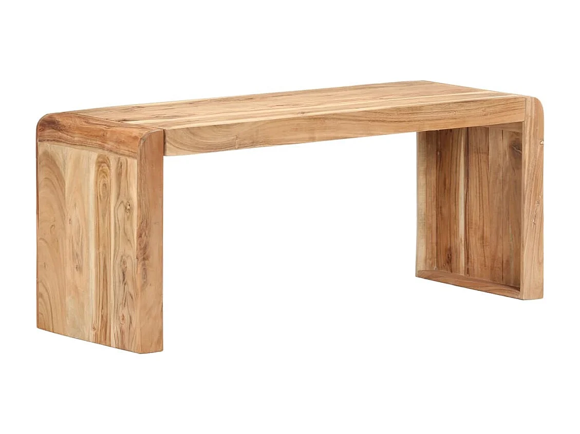 Banco de madera de acacia maciza 110x38x46 cm