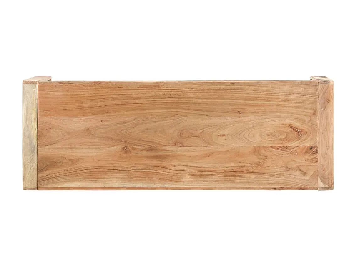 Banco de madera de acacia maciza 110x38x46 cm