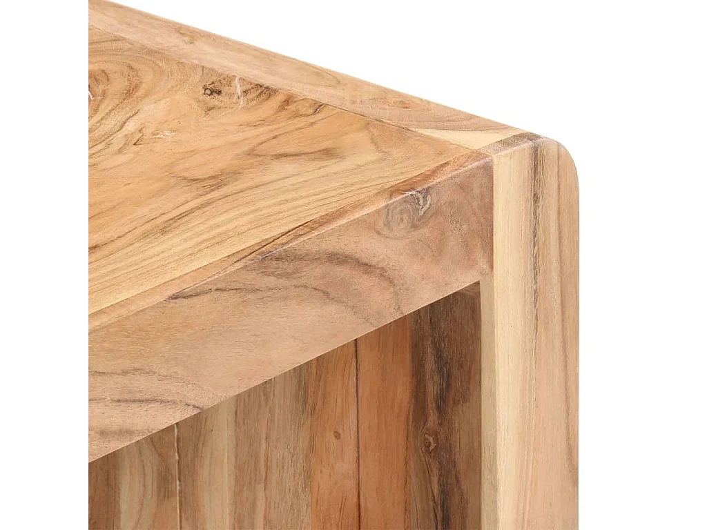 Banco de madera de acacia maciza 110x38x46 cm
