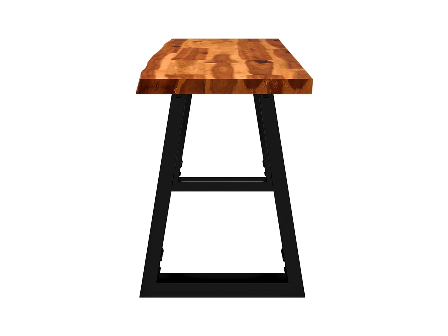 Banco com bordas vivas 110 cm madeira de acácia maciça