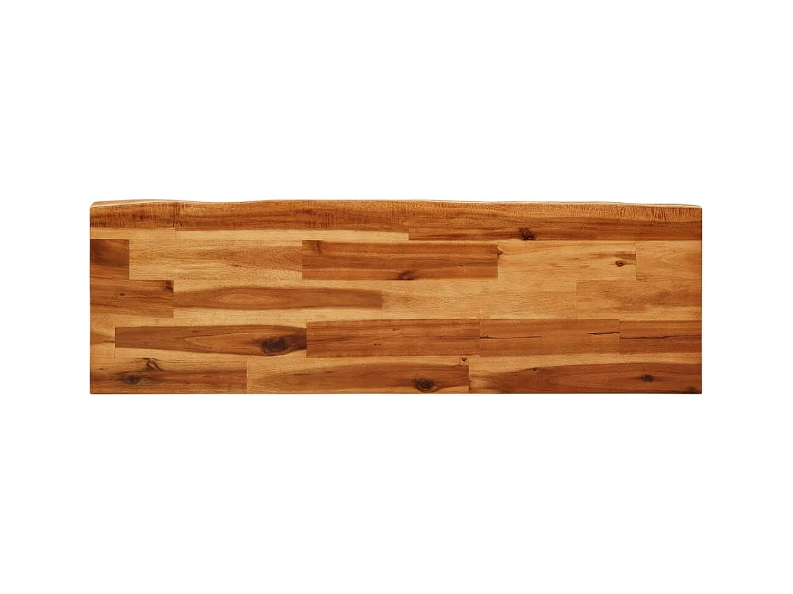 Banco com bordas vivas 110 cm madeira de acácia maciça