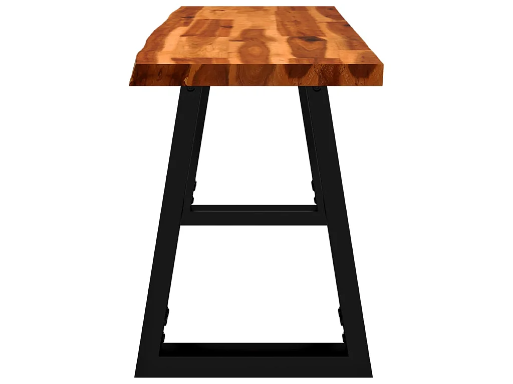Banc avec bord vivant 110 cm bois d'acacia massif