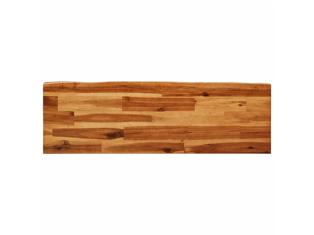 Banc avec bord vivant 110 cm bois d'acacia massif