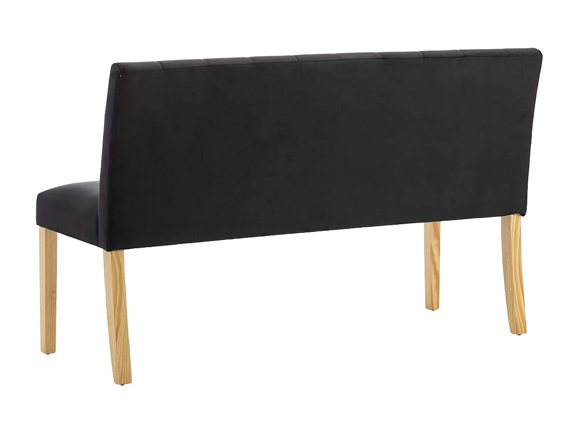 Banc 140 cm Noir Velours