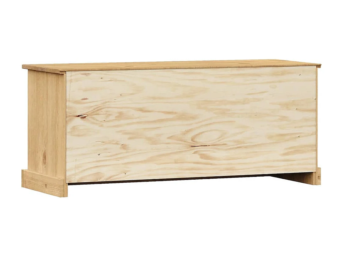 Banc à chaussures VIGO 106x35x45 cm bois massif de pin