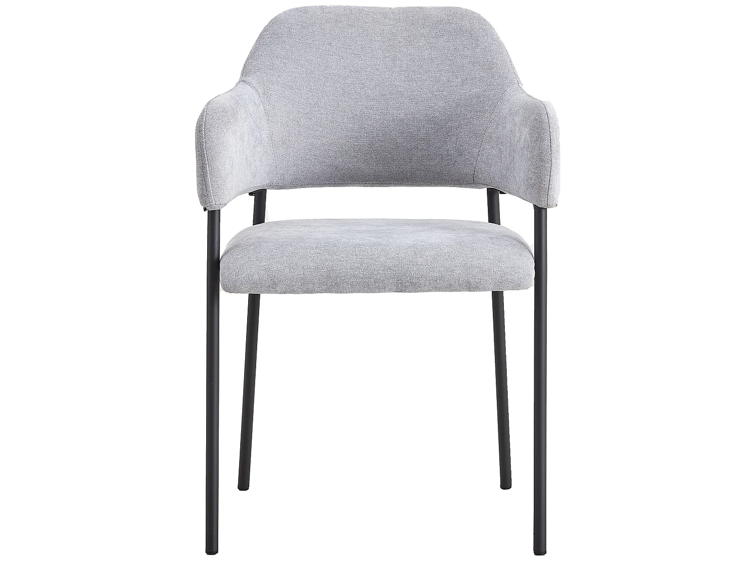 Chaise tapissée avec accoudoirs - bleu clair - AZHAI