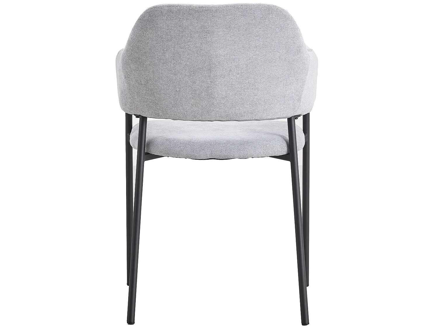 Chaise tapissée avec accoudoirs - bleu clair - AZHAI