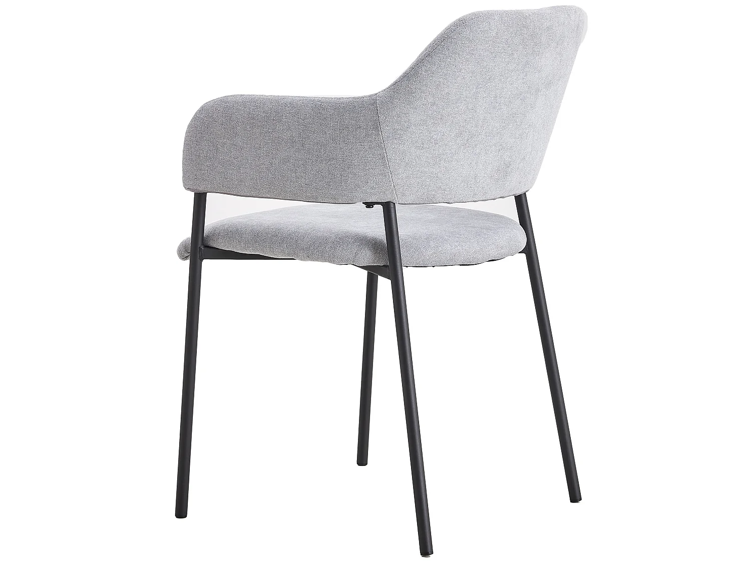 Chaise tapissée avec accoudoirs - bleu clair - AZHAI