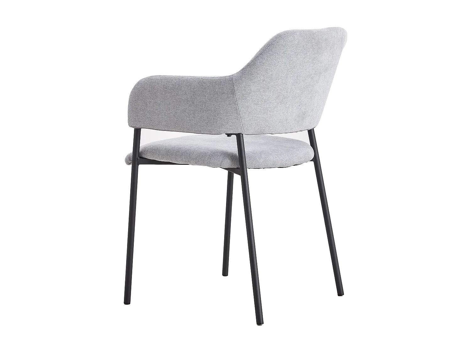 Chaise tapissée avec accoudoirs - bleu clair - AZHAI