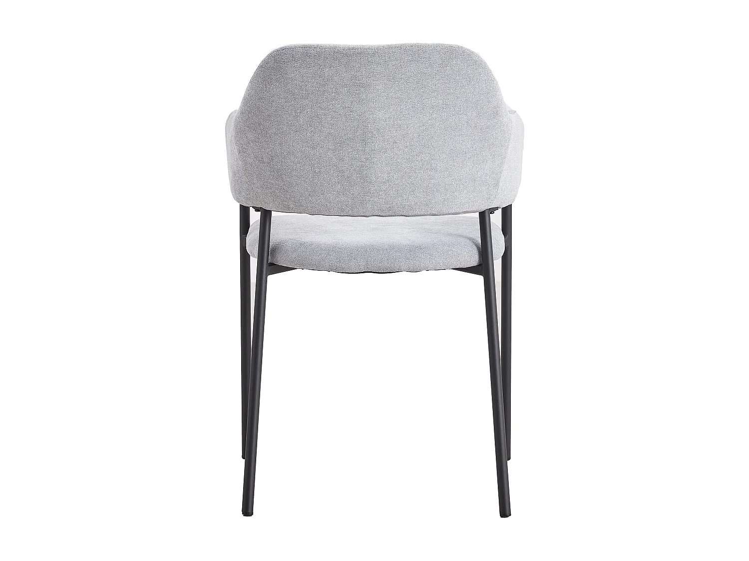 Chaise tapissée avec accoudoirs - bleu clair - AZHAI