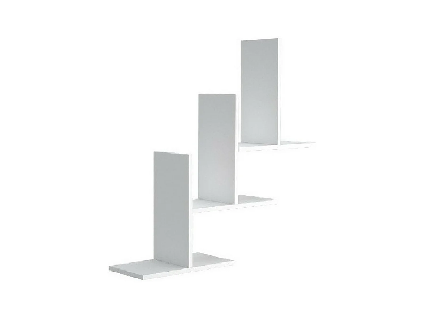 Étagère Eclipse, Blanc, 80x20x81,8 cm, EPIKASA