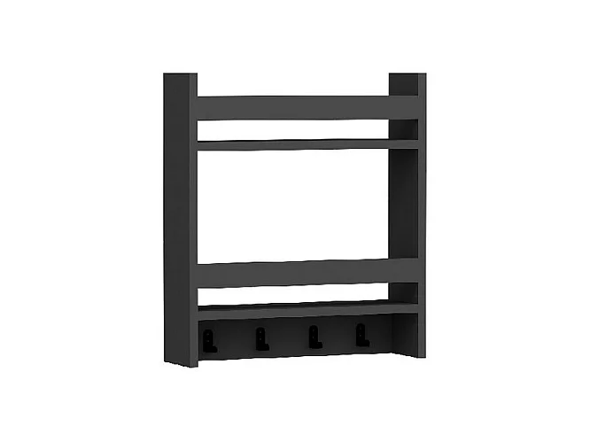 Étagère Enrica, Anthracite, 53,6x14,5x60 cm, EPIKASA