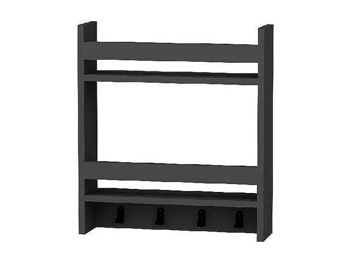 Étagère Enrica, Anthracite, 53,6x14,5x60 cm, EPIKASA