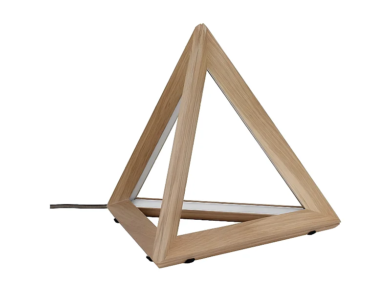 Tafellamp Trigonon - Bruin - 42x42x29,5 cm - EPIKASA