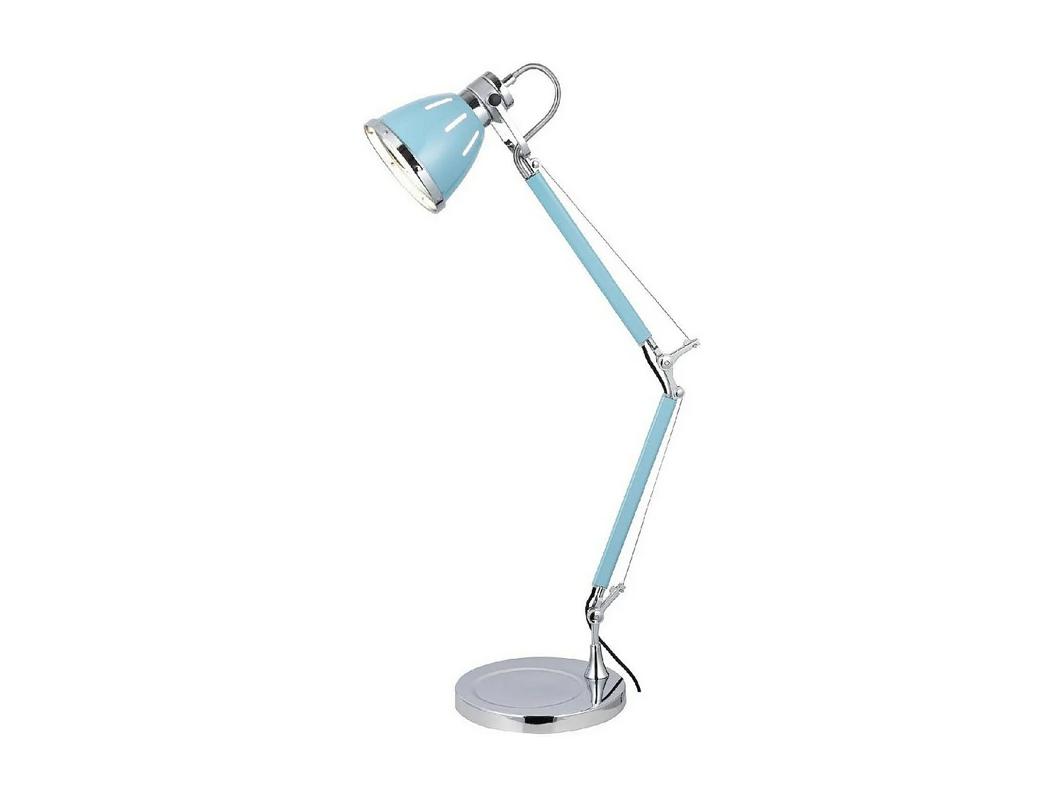Lampe à Poser Jerona, Bleu, 21x21x86 cm, EPIKASA