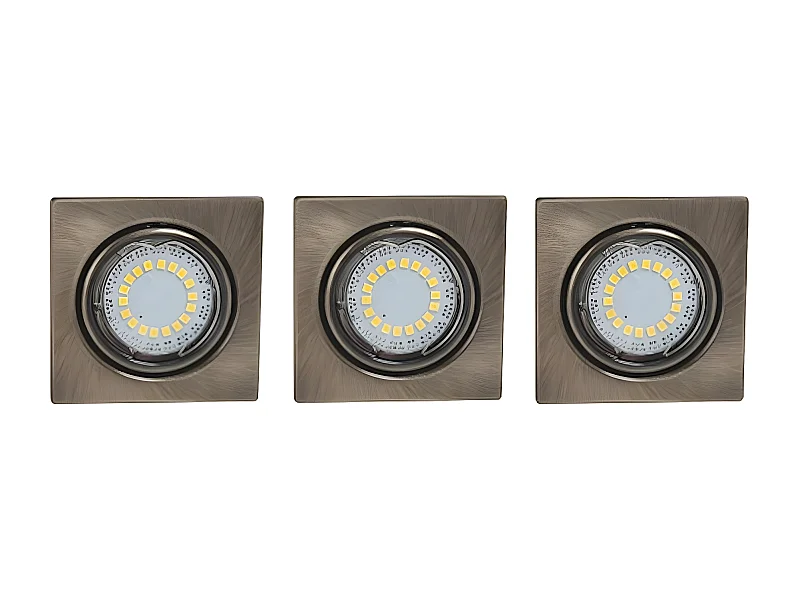 Spot d'Intérieur Juls, Laiton, 8,3x8,3x1 cm, EPIKASA