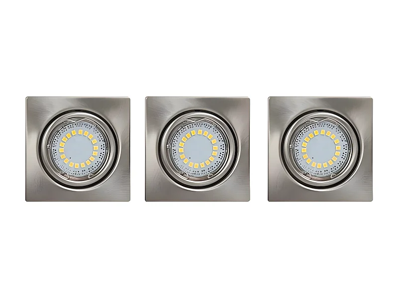 Spot d'Intérieur Juls, Argent, 8,3x8,3x1 cm, EPIKASA