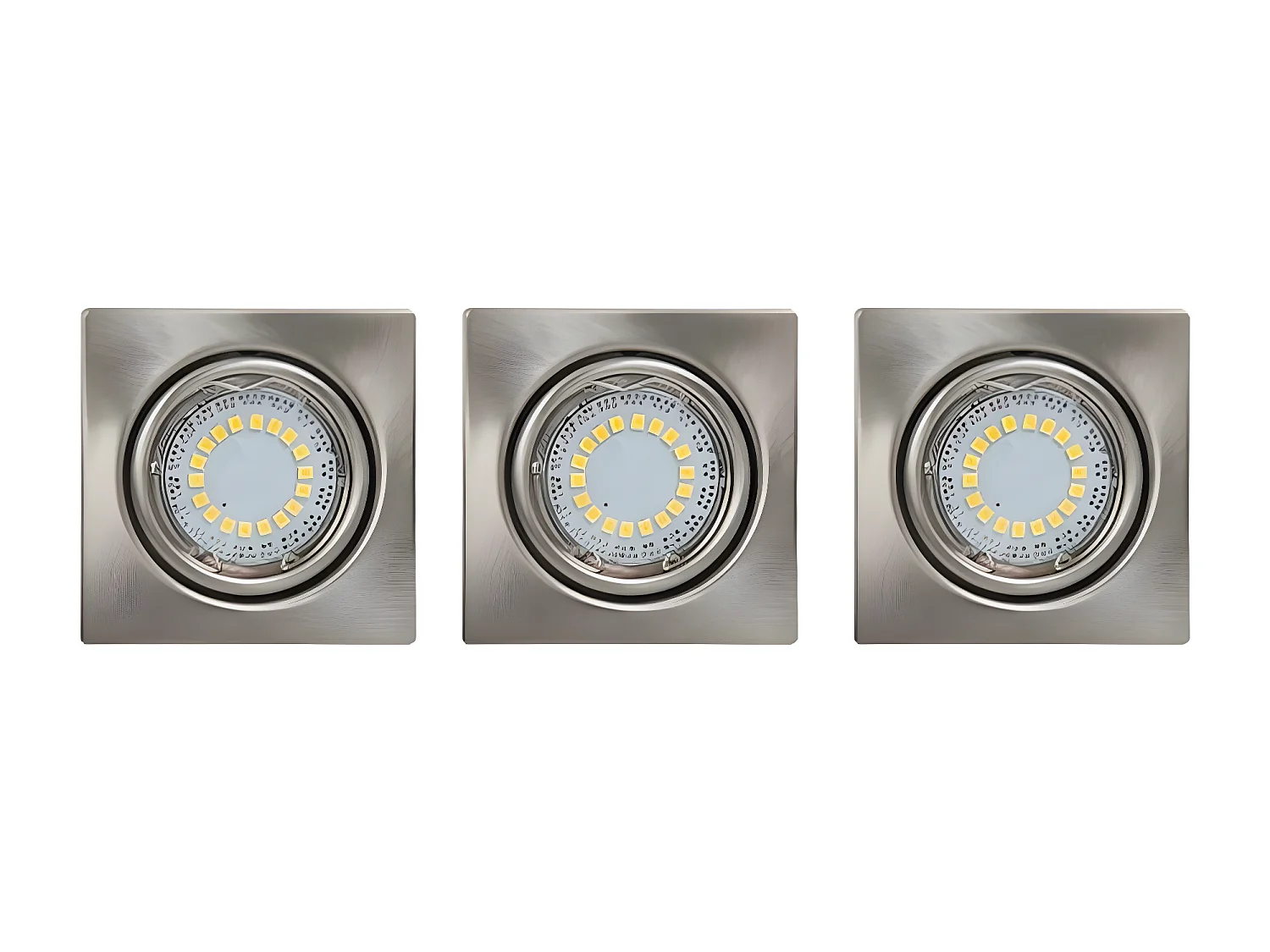 Spot d'Intérieur Juls, Argent, 8,3x8,3x1 cm, EPIKASA