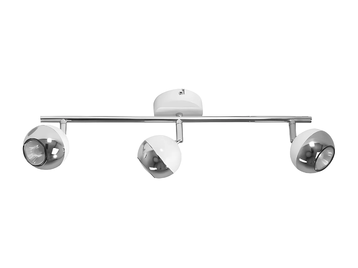 Plafonnier Bianca, Argent, 48,5x8x16 cm, EPIKASA