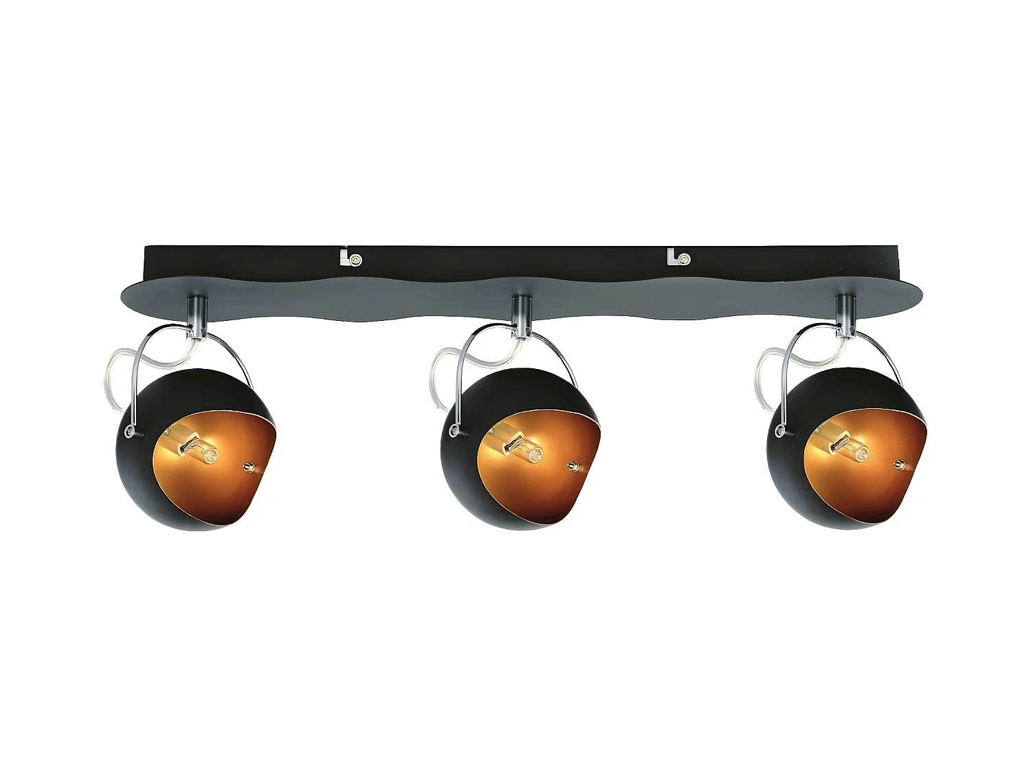 Plafondlamp Kana - Zwart - 50x10,5x17,5 cm - EPIKASA