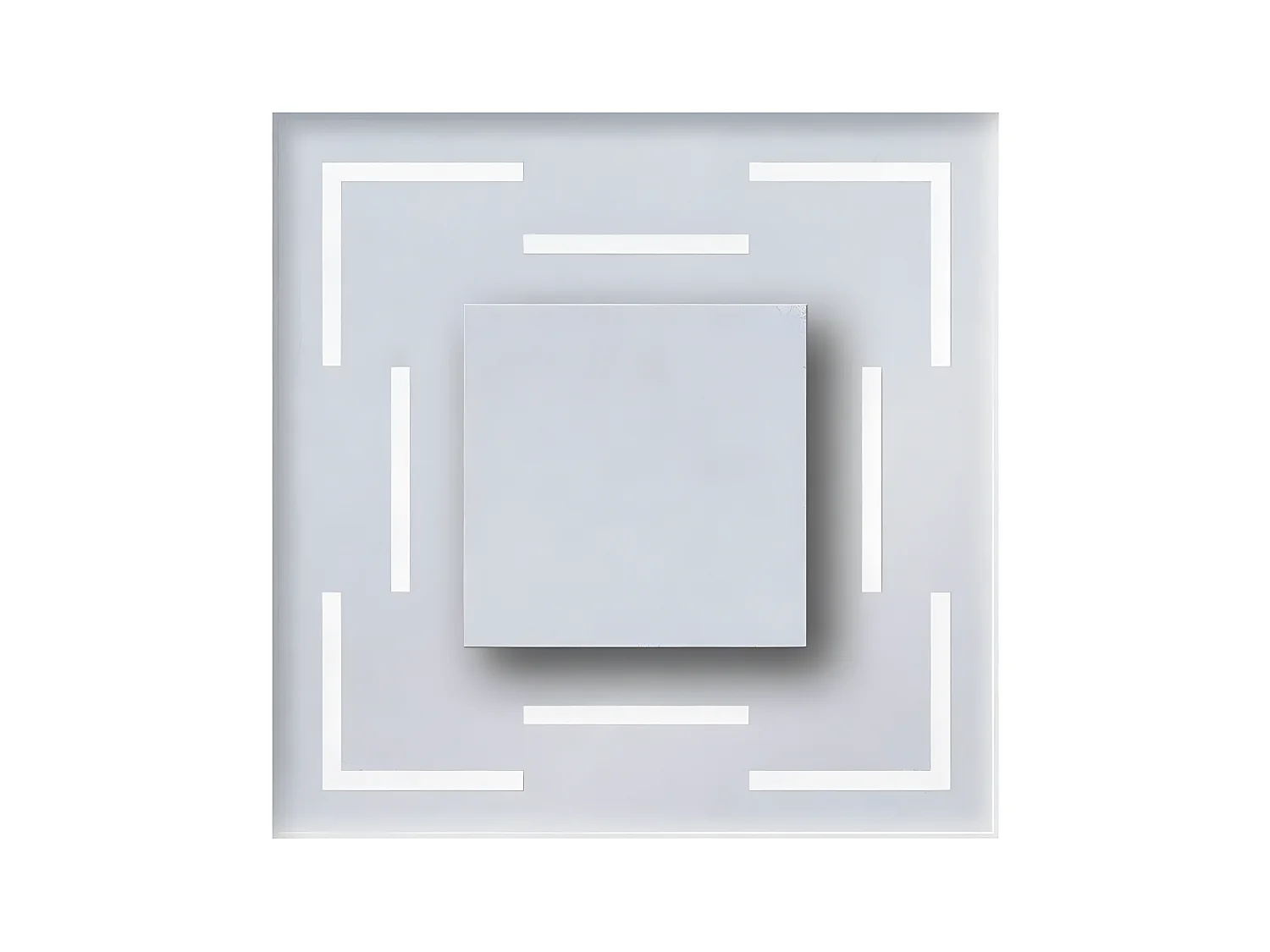 Spot d'Intérieur Cristal, Argent, 7,5x4,5x7,5 cm, EPIKASA