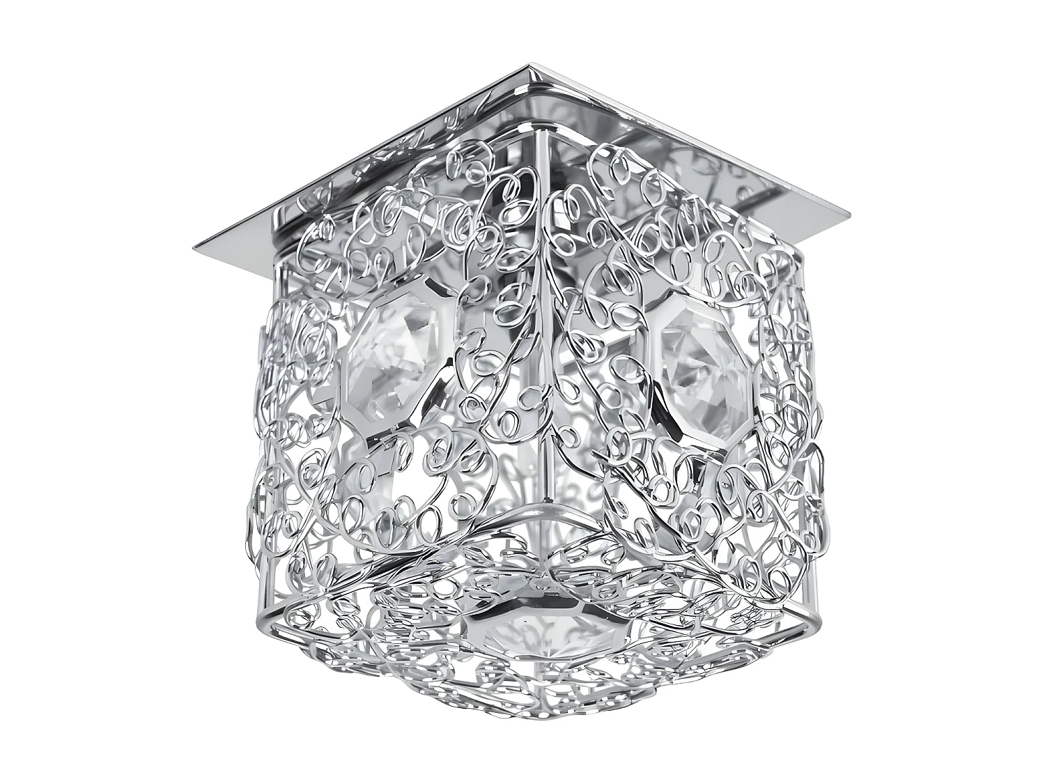 Spot Cristaldream - Zilver - 8x8x6,5 cm - EPIKASA