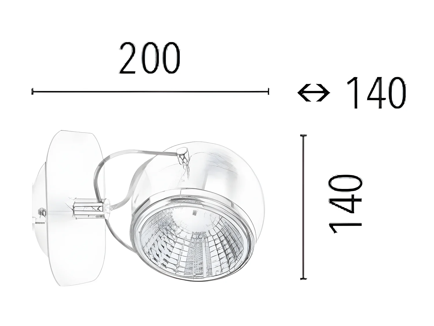 Spot Ball - Zilver - 20x14x14 cm - EPIKASA