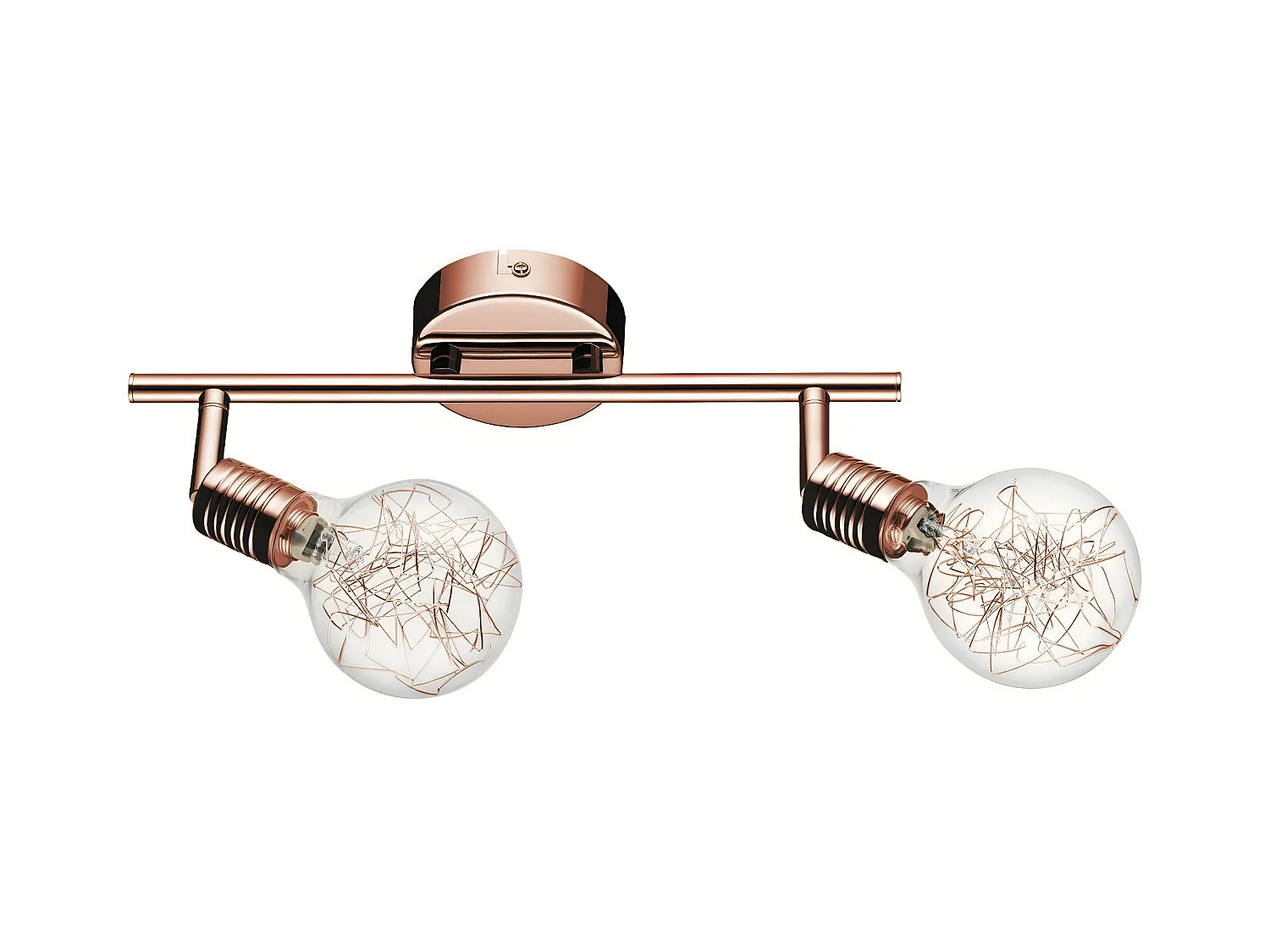 Plafonnier Bulbs, Cuivre, 32,3x9x14 cm, EPIKASA