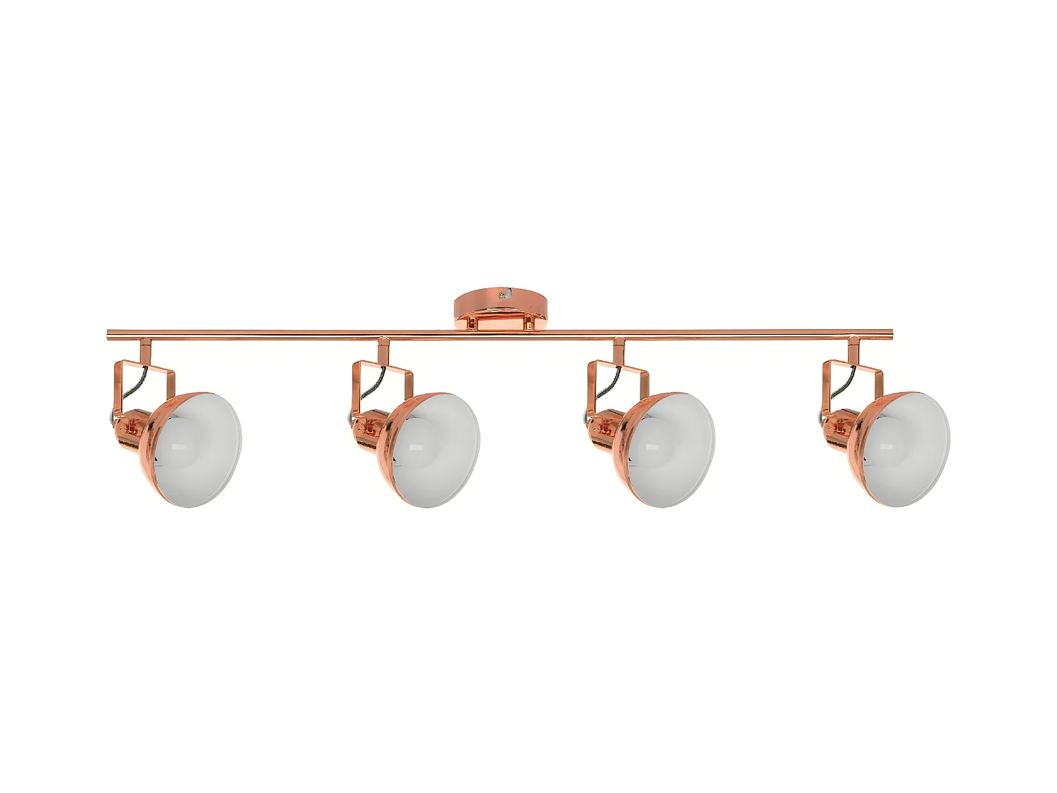 Lámpara de Techo Edit, Cobre, Blanco, 86x12x21 cm, EPIKASA