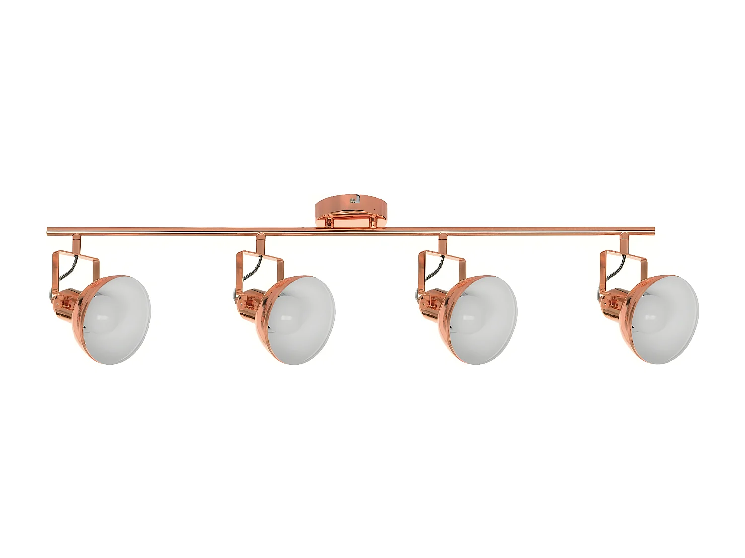 Lámpara de Techo Edit, Cobre, Blanco, 86x12x21 cm, EPIKASA