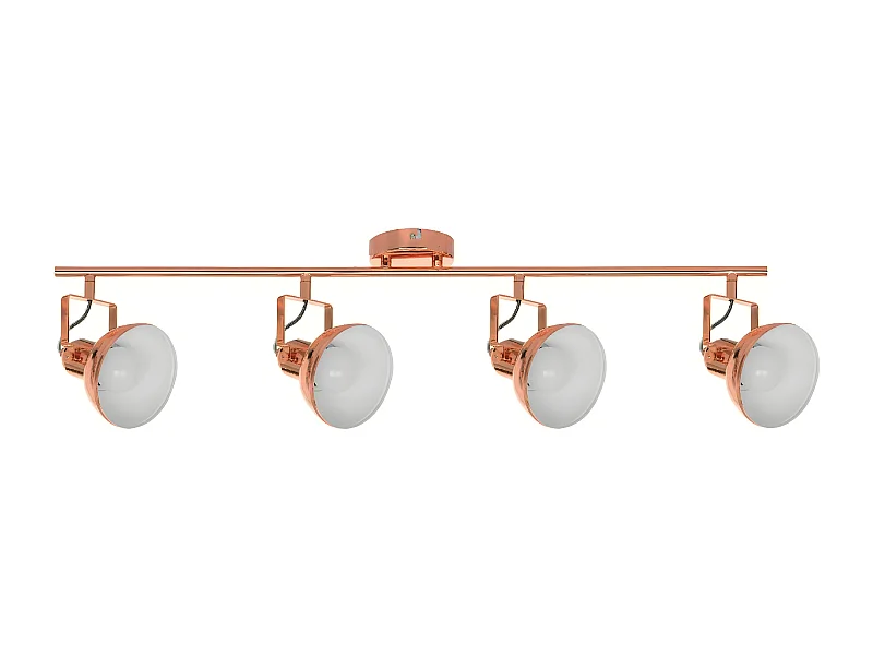 Lámpara de Techo Edit, Cobre, Blanco, 86x12x21 cm, EPIKASA