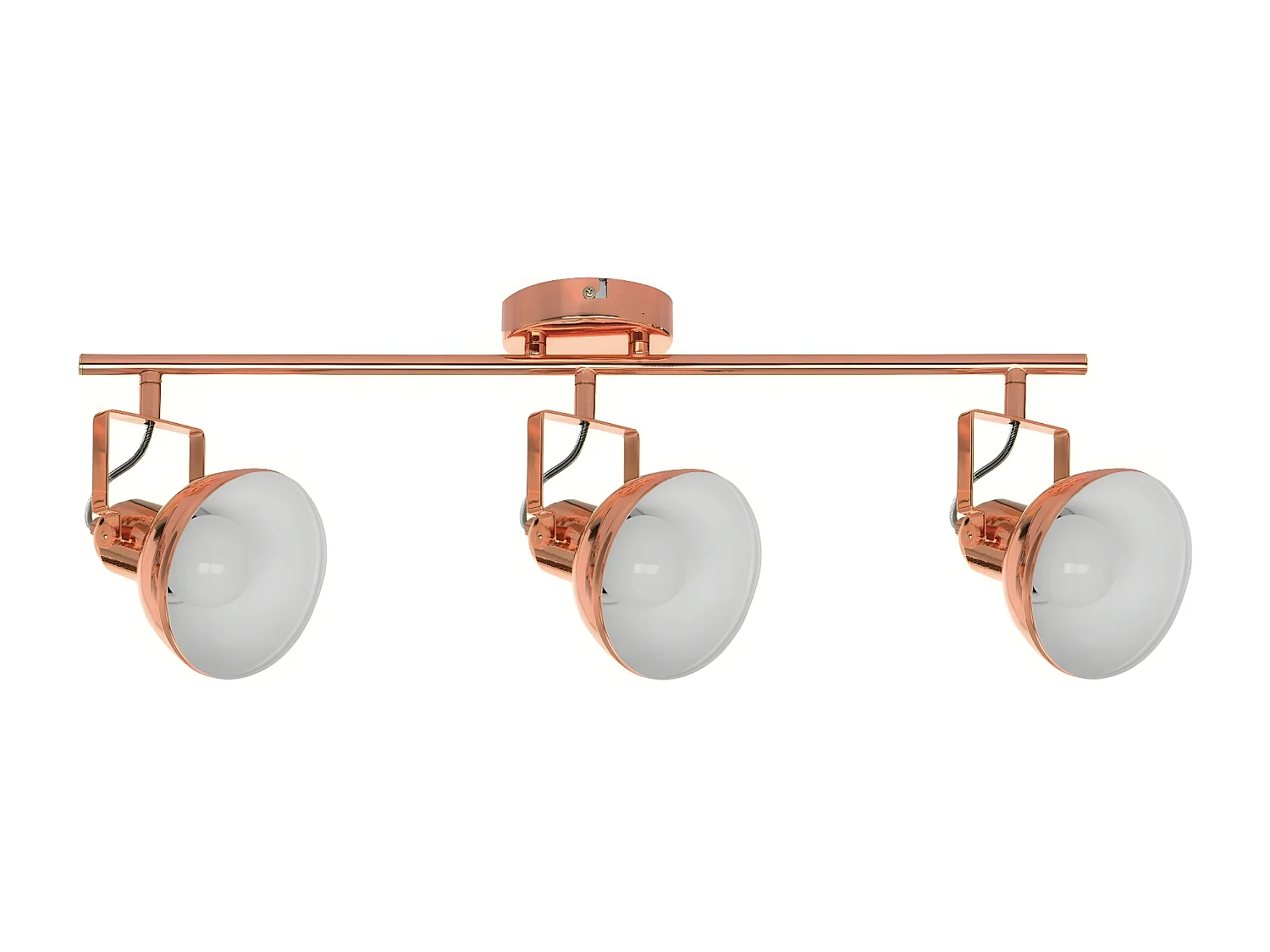 Lámpara de Techo Edit, Cobre, Blanco, 64,5x12x21 cm, EPIKASA