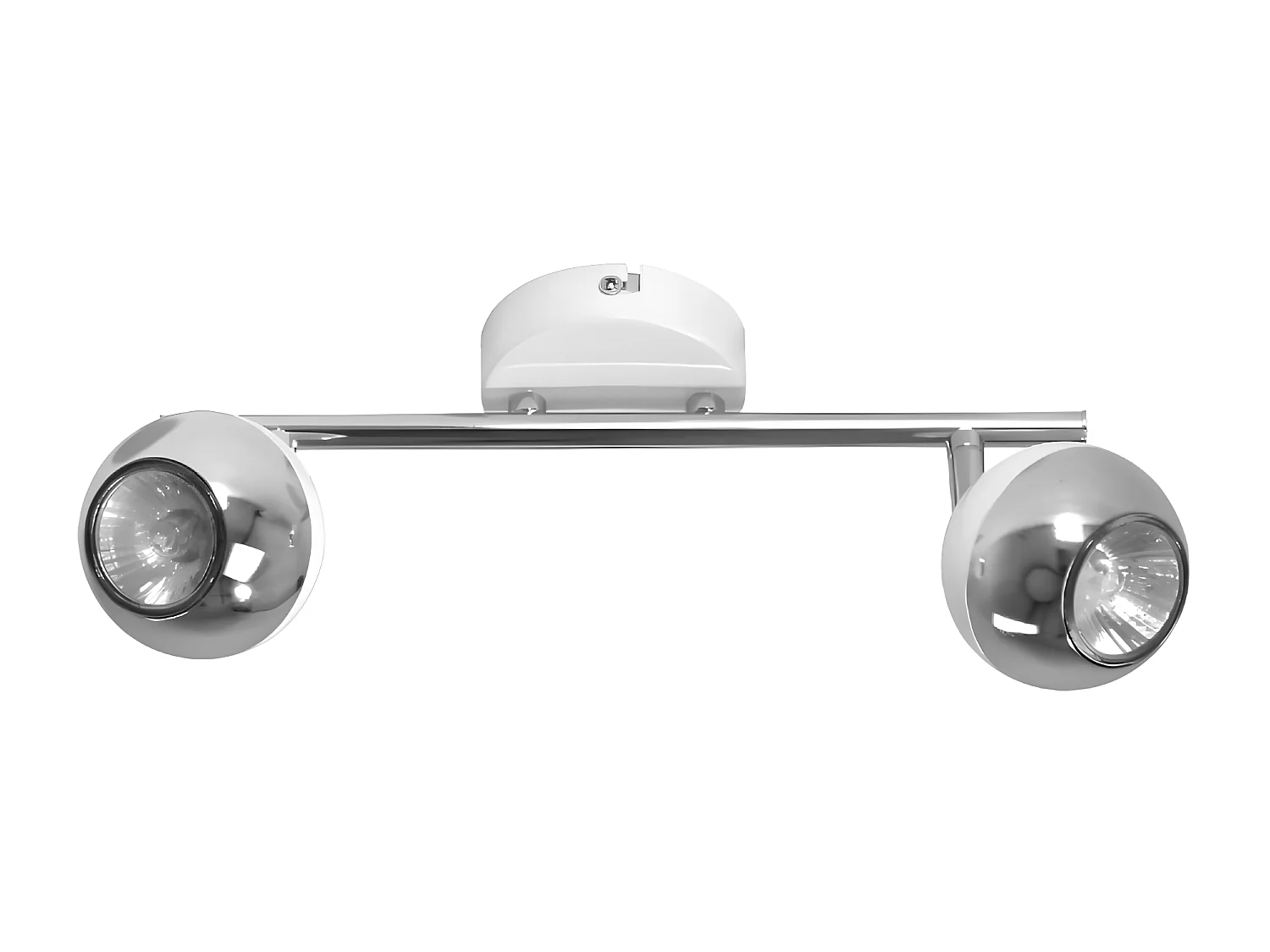 Plafonnier Bianca, Argent, 30,5x8x16 cm, EPIKASA