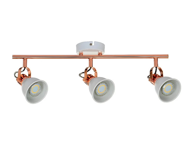 Plafonnier Anita, Cuivre, 56,5x9x19 cm, EPIKASA