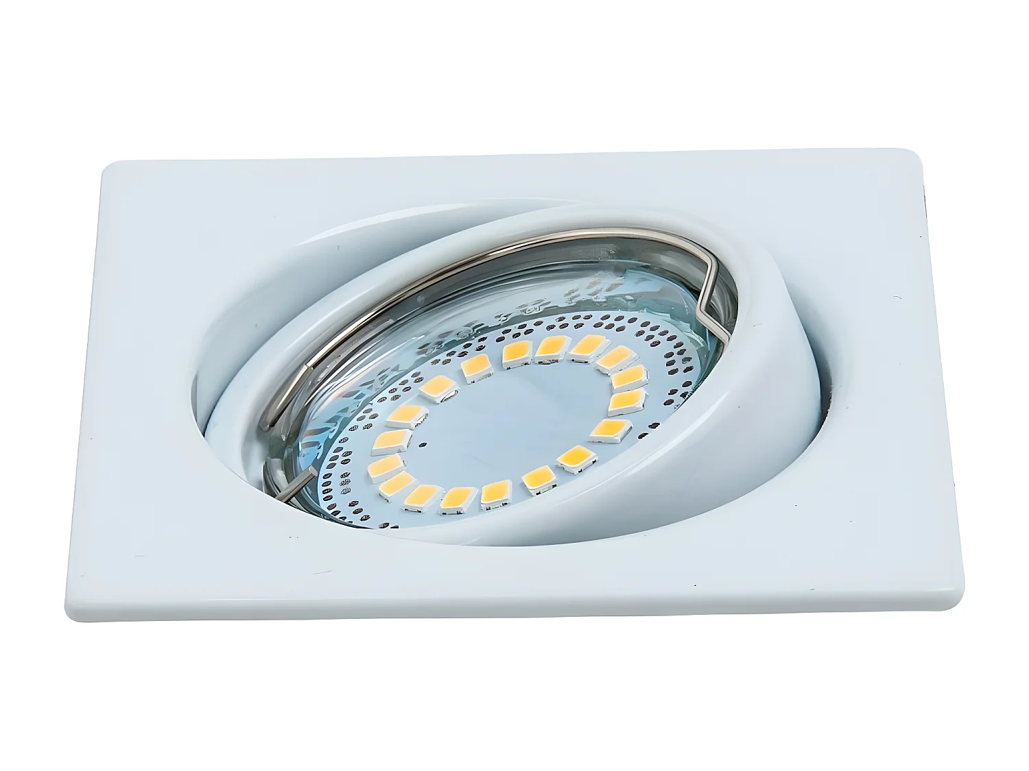 Spot d'Intérieur Juls, Blanc, 8,3x8,3x1 cm, EPIKASA