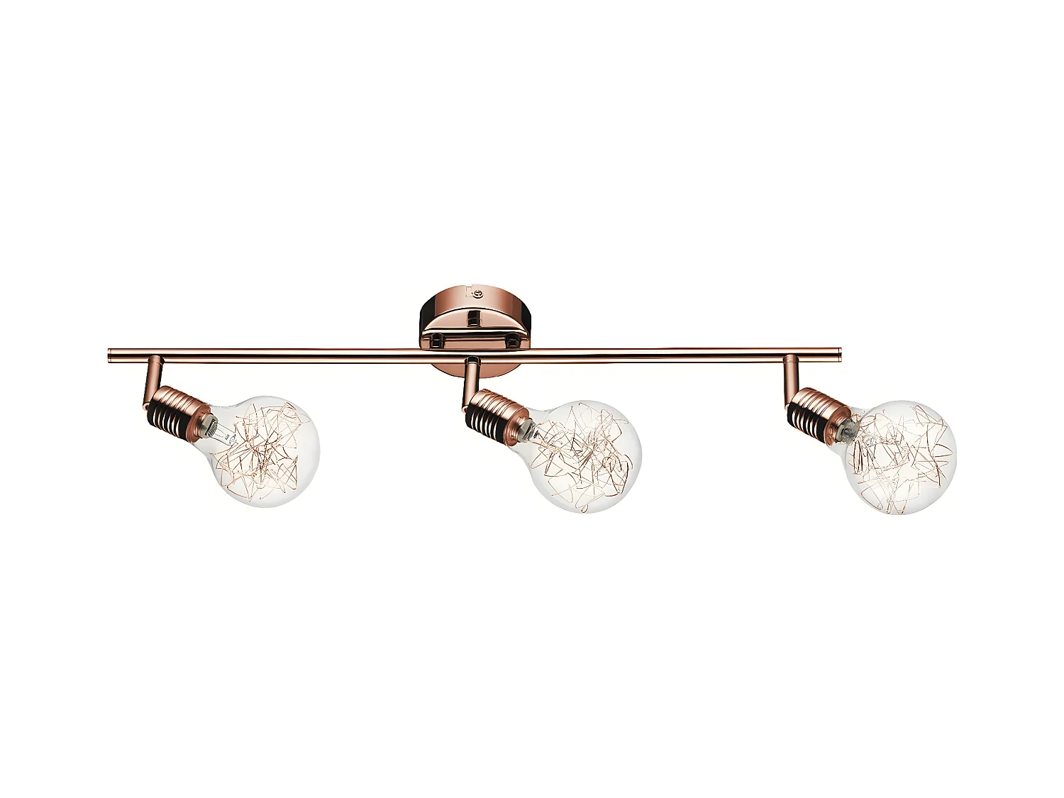 Plafonnier Bulbs, Cuivre, 58,3x9x14 cm, EPIKASA