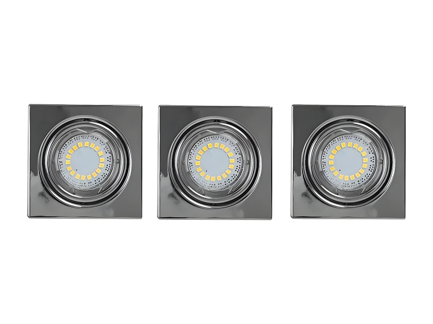 Spot d'Intérieur Juls, Argent, 8,3x8,3x1 cm, EPIKASA